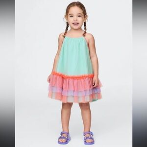 Gap Kids Colorblock Tulle Dress - Rainbow Party Birthday Dress